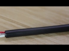 12 कोर G652D फाइबर ऑरेंज स्ट्रिप/लाइन एरियल स्व-समर्थन मिनी ADSS फाइबर ऑप्टिक केबल