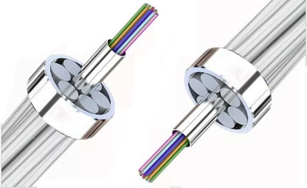 गुणवत्ता  48 Core Outdoor Aerial ACS Armoured OPGW(Optical fiber composite overhead ground wire) Fiber Optic Cable कारखाना