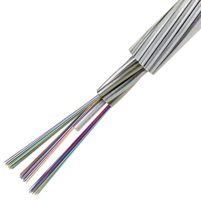 16 कोर सेंट्रल ट्यूब पीई जैकेट FTTH फाइबर ऑप्टिक केबल स्टील वायर ताकत सदस्य के साथ