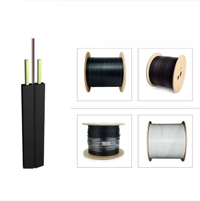 2/ 4 कोर FTTH LSZH फाइबर ऑप्टिक केबल इंडोर सिंगलमोड ड्रॉप केबल