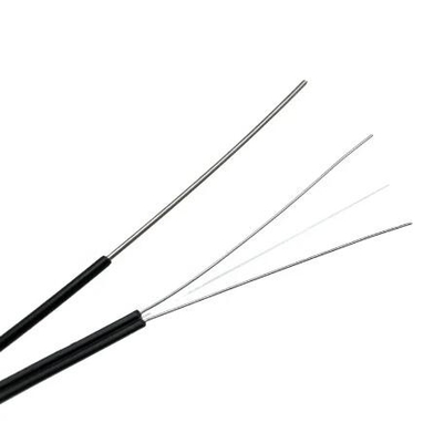 आउटडोर 1 कोर 2 कोर 4 कोर स्टील वायर ड्रॉप फाइबर ऑप्टिक केबल के लिए FTTH