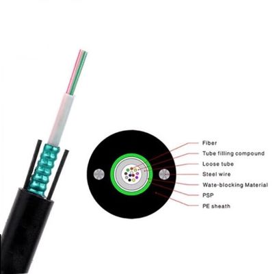 6 कोर मल्टीमोड मॉडल आउटडोर बख्तरबंद GYXTW फाइबर ऑप्टिकल केबल