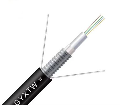 6 कोर मल्टीमोड मॉडल आउटडोर बख्तरबंद GYXTW फाइबर ऑप्टिकल केबल