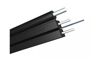फ्लैट FTTH 1 कोर इंडोर डिजिटल फाइबर ऑप्टिक केबल G657A LSZH बटरफ्लाई ड्रॉप केबल