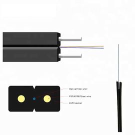 GJXH4C ड्रॉप केबल इंडोर FTTH ड्रॉप केबल 2 कोर सिंगल मोड फाइबर ऑप्टिक केबल