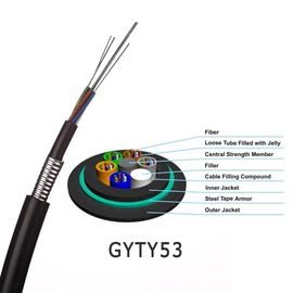 GYTY53 संचार बड़े कोर संरचना फाइबर ऑप्टिक बख़्तरबंद केबल