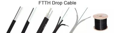 FTTH GJYXFH तितली के आकार का ऑप्टिकल फाइबर केबल सिम्प्लेक्स बो टाइप G657A1 ड्रॉप वायर फाइबर ऑप्टिक 2 कोर
