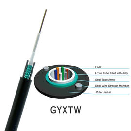 GYXTW 6 कोर सिंगल मोड सेंट्रल लूज ट्यूब एरियल और डक्ट आउटडोर फाइबर ऑप्टिक केबल