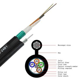 बाहरी केबल के लिए 36 करोड़ सेल्फ सपोर्ट आर्मर्ड नेटवर्क केबल GYTC8Sfiber ऑप्टिक केबल