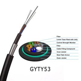 अंडरग्राउंड कम्युनिकेशन GYTY53 सिंगल मोड आर्मर्ड आउटडोर फाइबर केबल