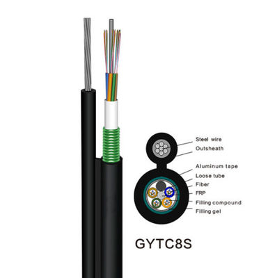 बाहरी केबल के लिए 36 करोड़ सेल्फ सपोर्ट आर्मर्ड नेटवर्क केबल GYTC8Sfiber ऑप्टिक केबल