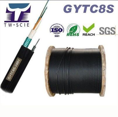 OEM 8 12 24 कोर FIG8 सेल्फ सपोर्टिंग एरियल फिगर 8 फाइबर ऑप्टिक केबल (GYTC8S)